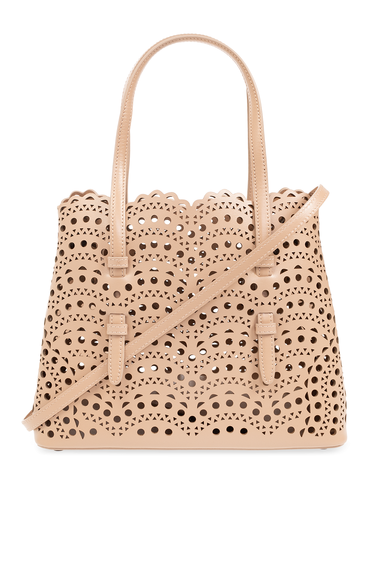 【24SS NEW】ALAIA_women/ MINA 20 装飾付きレザー ３Way バッグ 24SS NEW】ALAIA_women/ MINA 20 装飾付きレザー 3Way バッグ